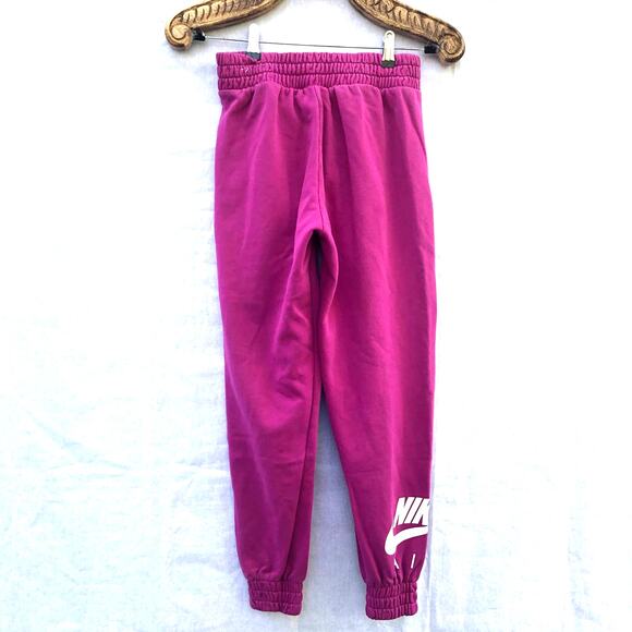 Nike Air Sweatpants Pink Fuchsia Joggers Zip Pockets With Logo Hang Tag Small - Picture 2 of 8